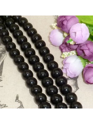 Perles Onyx noir  8 mm 